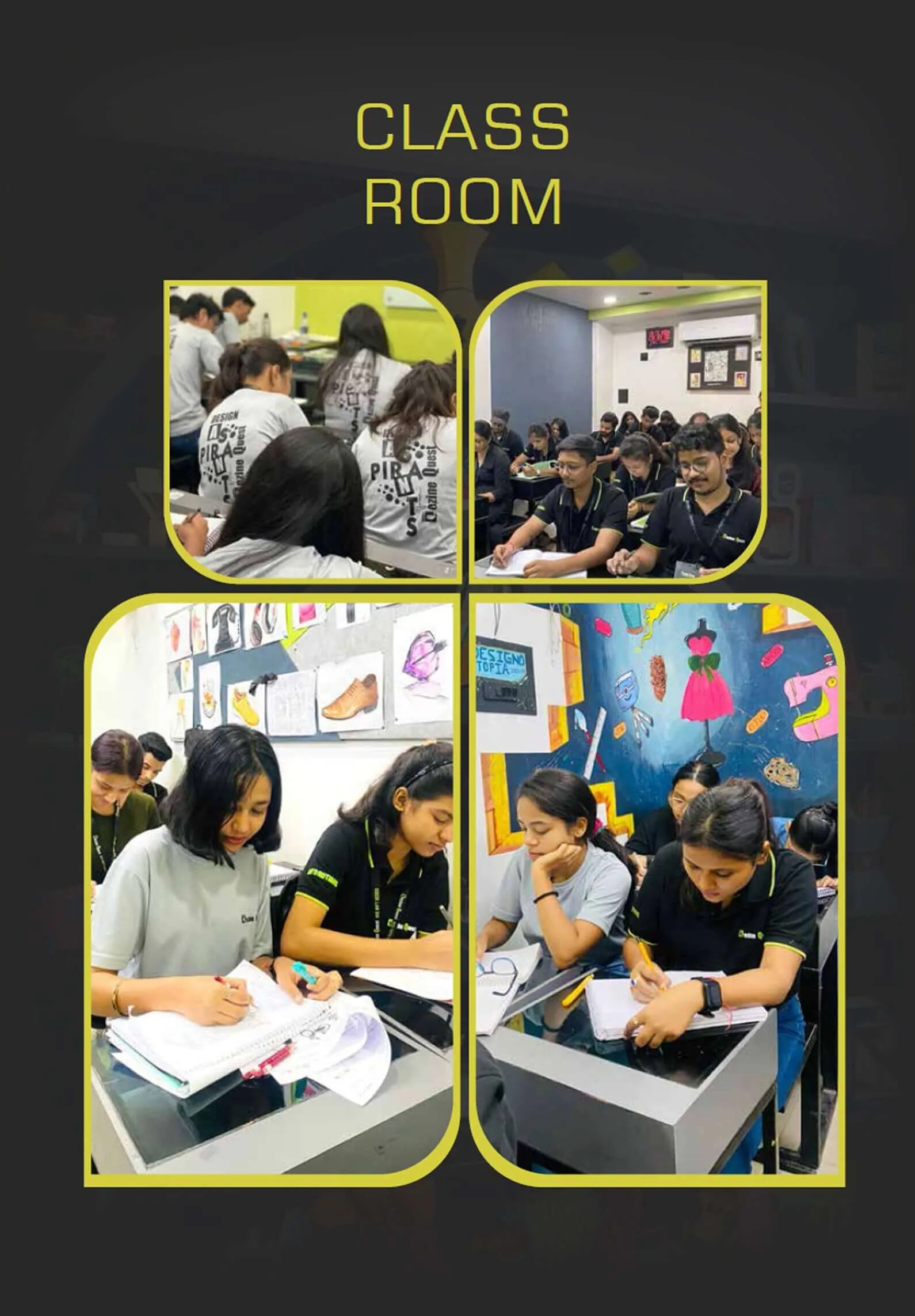 Visual memory and sketch recall exercises for design entrance exams